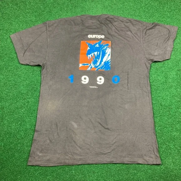 Vintage Rolling Stones Shirt Mens XL 1990 Europe Urban Jungle Steel Wheels 90s - Picture 8 of 16